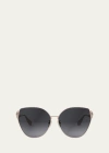 Bvlgari Serpenti Butterfly Sunglasses In Gold