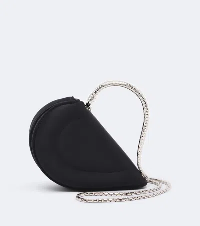 Bvlgari Serpenti Cuoricino Mini Top-handle Bag In Black