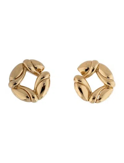 Pre-owned Bvlgari Vintage 18k Clip-on Earrings In Multicolor