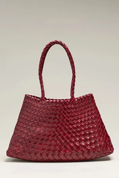By Anthropologie Calla Large Woven Satchel Bag In Pink