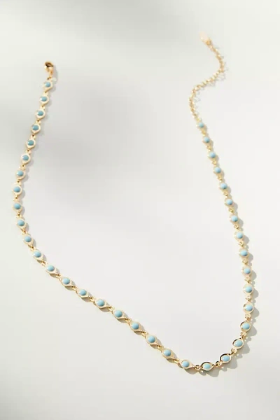 By Anthropologie Colourful Gem Necklace In Blue