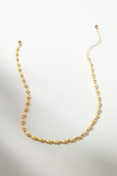 By Anthropologie Colorful Gem Necklace In Beige