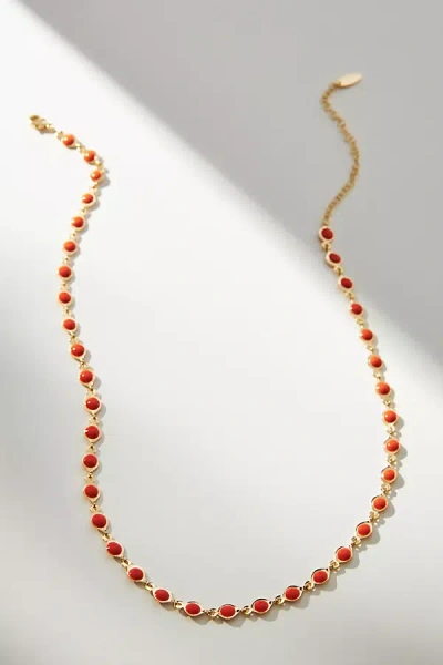 By Anthropologie Colorful Gem Necklace In Multicolor