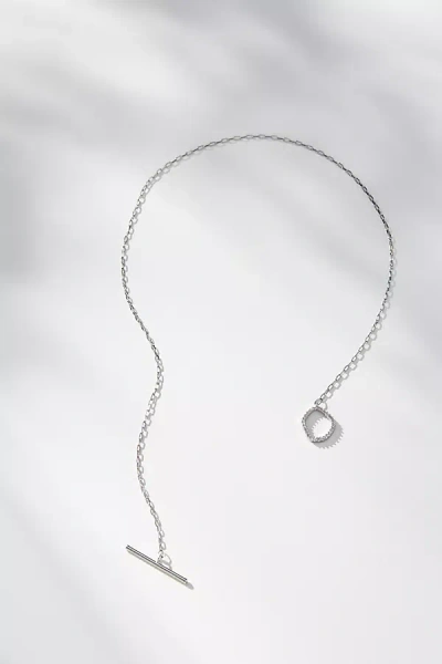 By Anthropologie Delicate Toggle Necklace In Silver