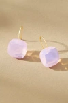 By Anthropologie Floating Crystal Earrings In Purple