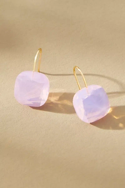 By Anthropologie Floating Crystal Earrings In Purple