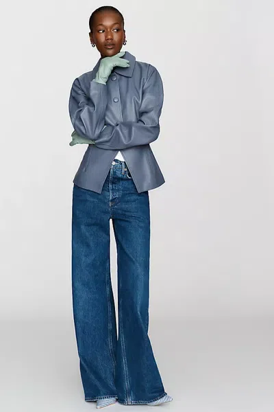 By Anthropologie Medium Leather Gloves In Green