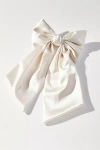 By Anthropologie Satin Bow Hair Barrette In Neutral