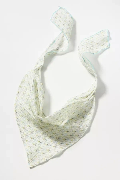 By Anthropologie Sweet Girl Floral Hair Scarf In Blue