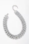 By Anthropologie Watch Chain Collar Necklace In Silver
