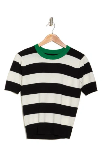 By Design Juni Stripe Knit Shirt In Black