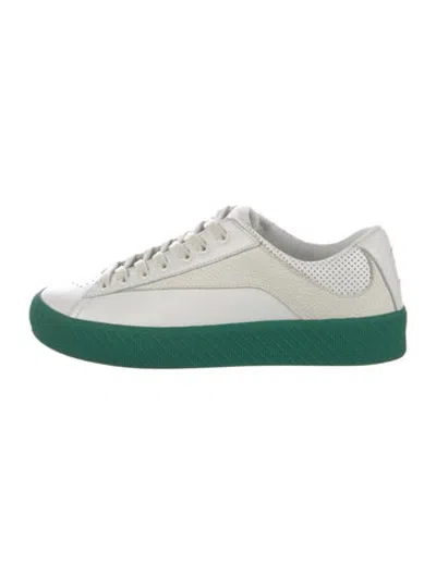 Pre-owned By Far Leather Sneakers In White