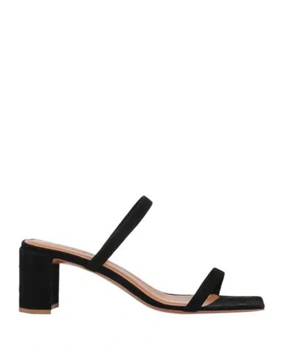 By Far Woman Sandals Black Size 8 Soft Leather