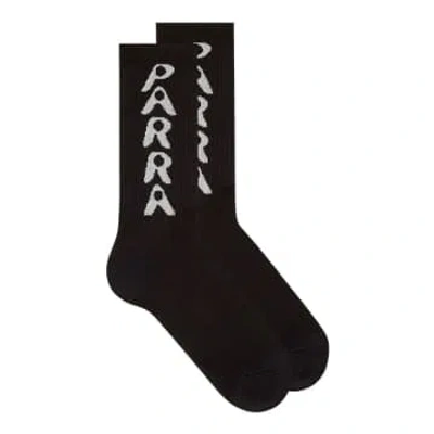 By Parra Hole Logo Socks In Black