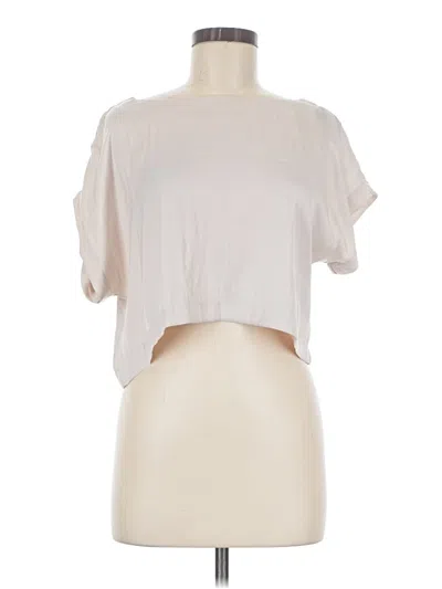 Pre-owned By Together Short Sleeve Blouse In Ivory