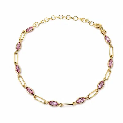 By Virgo Women's Fiora Bracelet In Pink