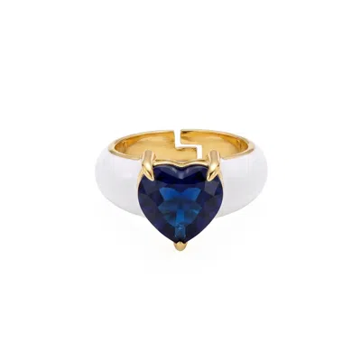 By Virgo Women's Ink Heart Ring In Multi