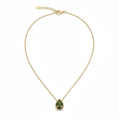 By Virgo Women's Moss Teardrop Necklace In Gold