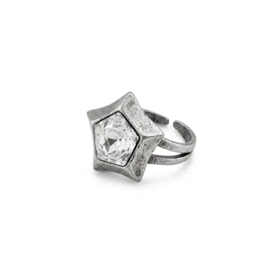 By Virgo Women's Silver Astra Ring