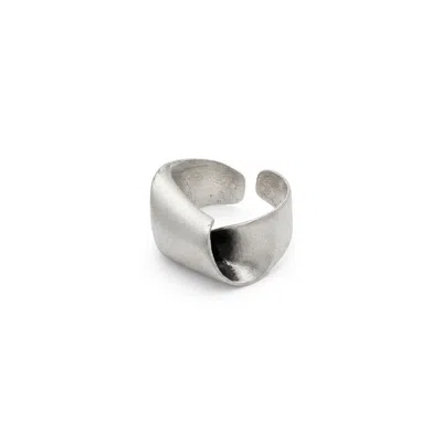 By Virgo Women's Silver Sculpt Ring