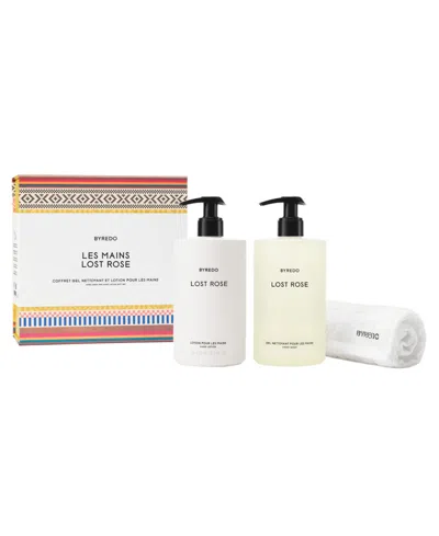 Byredo 3-piece Les Mains Lost Rose Gift Set In Transparent