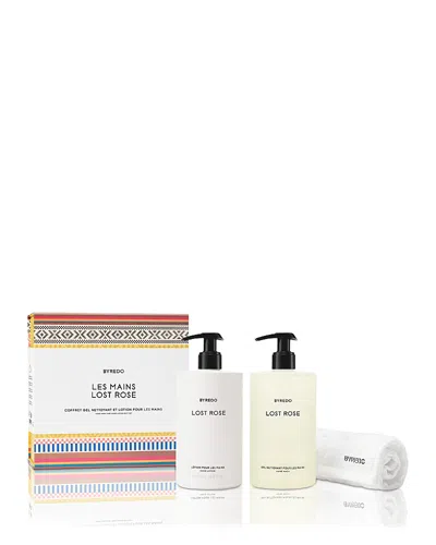 Byredo Les Mains Lost Rose Hand Wash & Hand Lotion Gift Set In Multi