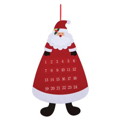C & F Home C&f Home Santa Advent Calendar In Red