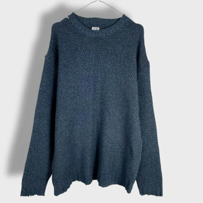 Pre-owned C P Company X Massimo Osti 80's Vintage C.p. Company Sailor Knitted Massimo Osti Sweater In Blue