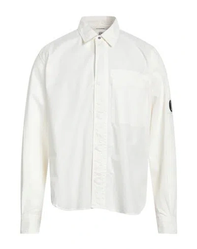 C.p. Company C. P. Company Man Shirt Ivory Size Xxl Cotton In White