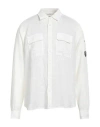 C.p. Company C. P. Company Man Shirt White Size 3xl Linen