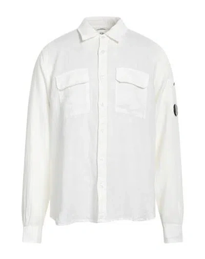 C.p. Company C. P. Company Man Shirt White Size 3xl Linen