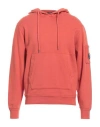 C.p. Company C. P. Company Man Sweatshirt Rust Size 3xl Cotton In Red
