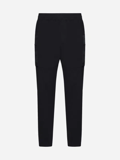 C.p. Company Stretch Cotton Cargo Pants In Black