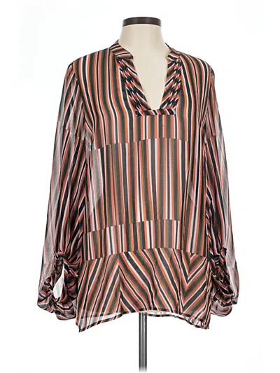 Pre-owned Cabi Casual Dress In Brown