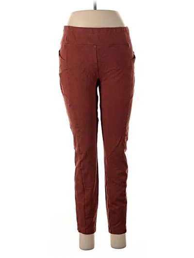 Pre-owned Cabi Casual Pants In Burgundy