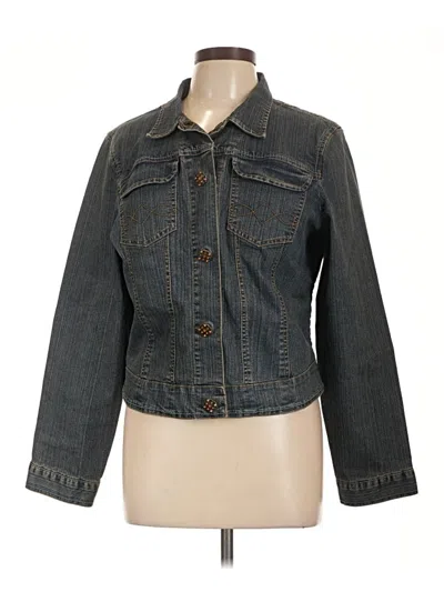 Pre-owned Cabi Denim Jacket In Gray