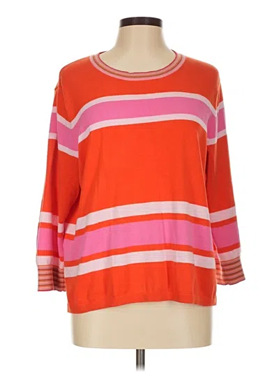 Pre-owned Cabi Pullover Sweater In Orange