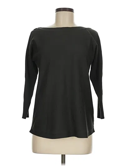 Pre-owned Cable & Gauge Cardigan Sweater In Black