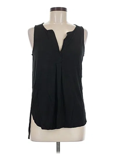 Pre-owned Cable & Gauge Sleeveless Blouse In Black