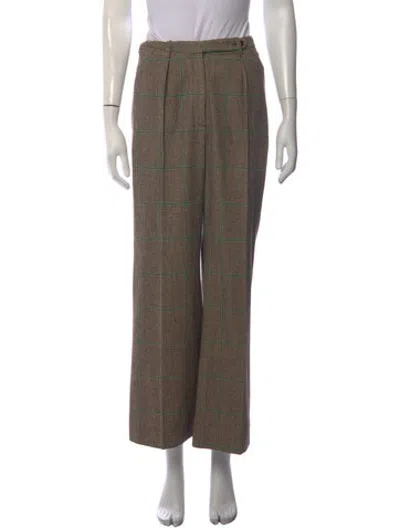 Pre-owned Cacharel Wool Straight Leg Pants In Multicolor