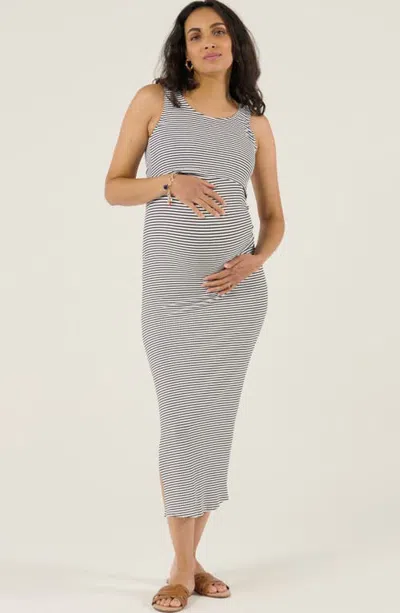 Cache Coeur Maternity Beachwear Dress Dinard In Multi