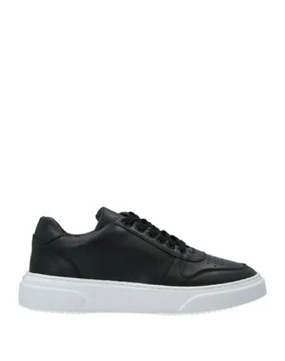 Cafènoir Man Sneakers Black Size 10 Soft Leather