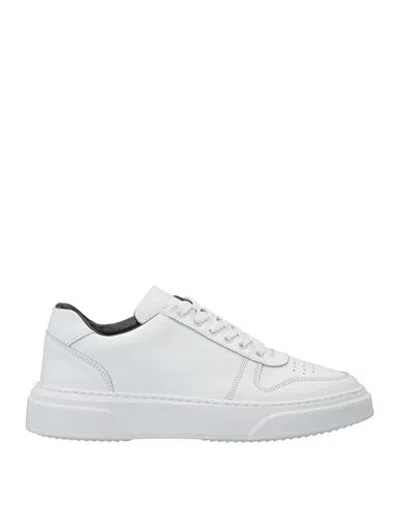 Cafènoir Man Sneakers White Size 7 Soft Leather