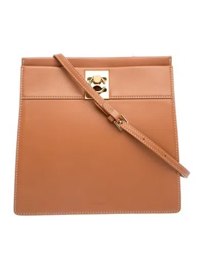 Pre-owned Cafuné Leather Shoulder Bag In Brown