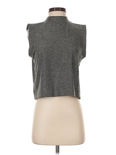 Pre-owned Calia Short Sleeve Turtleneck In Gray