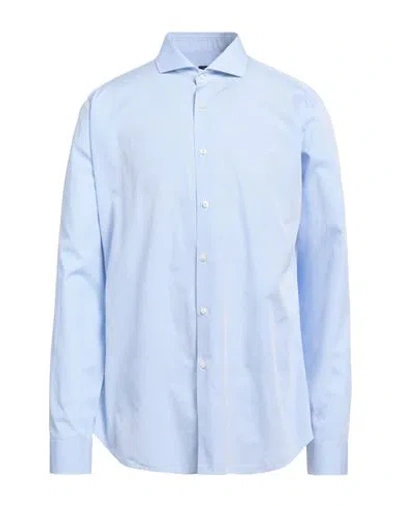 Caliban Man Shirt Light Blue Size 17 ¾ Cotton