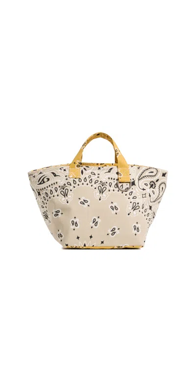 Call It By Your Name Mini Basket Bag Beige / Moutarde