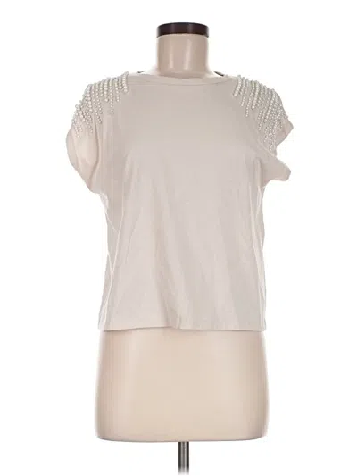 Pre-owned Calligraphie Sleeveless T-shirt In Ivory