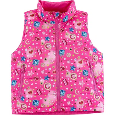 Calonie Kids' Casey Puffer Vest In Pink