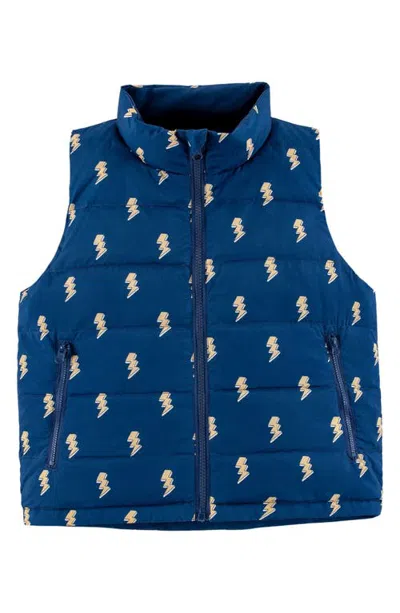 Calonie Kids' Casey Puffer Vest In Blue